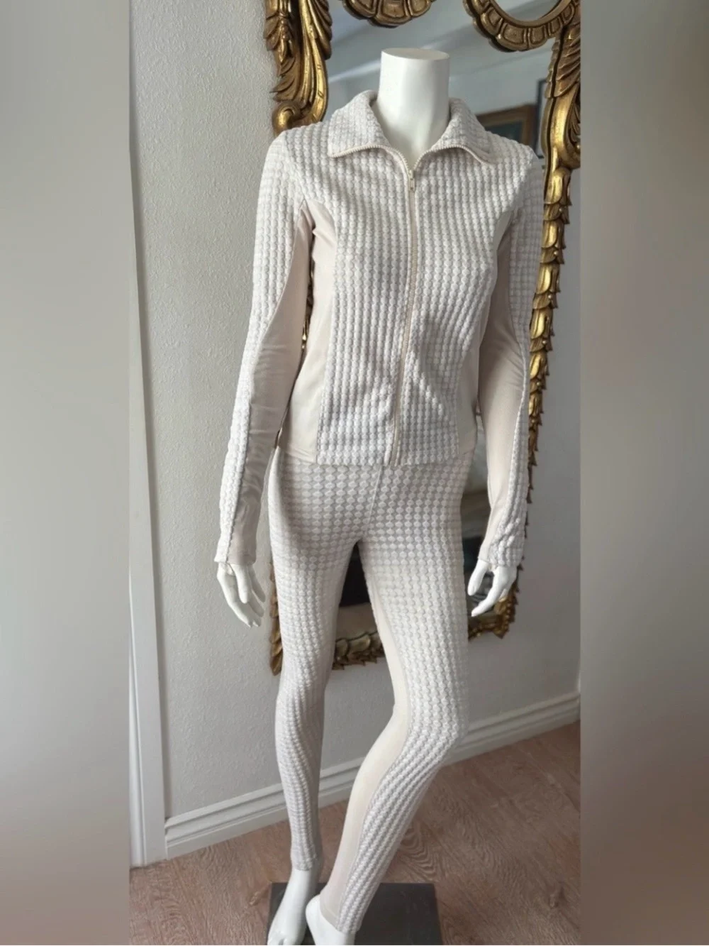 Nike Pro Hyperwarm Training Set Leggings Pants & Matching Zipup Jacket S/Small
